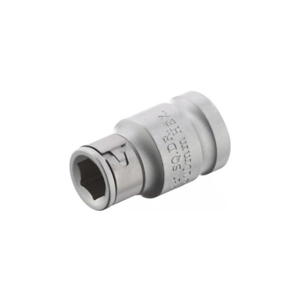 Перехідник квадрат 1/2" х шестигранник 10 мм, CrV INTERTOOL ET-1108
