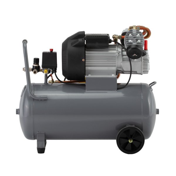 Компресор, 50 л, 3,0 кВт, 220 В, 10 атм, 420 л/хв, 2 циліндри INTERTOOL PT-0007