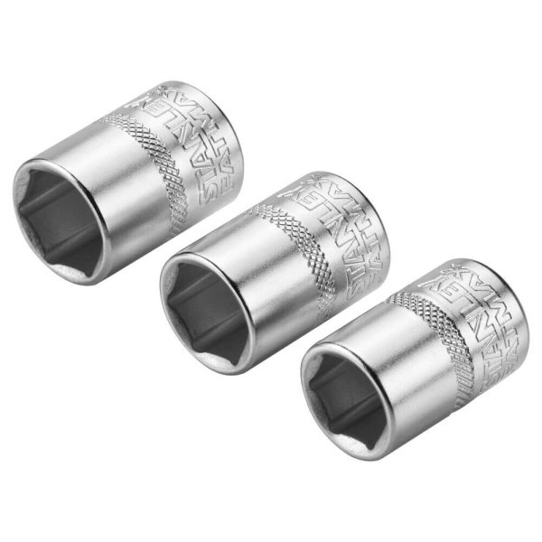 Набір торцевих головок 1/4 Maxi Drive, із шестигранним профілем, 3 шт: 11, 12, 13 мм. STANLEY FMMT17092-0