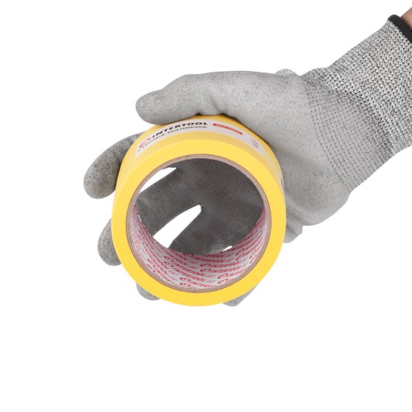 Стрічка малярна 72мм, 20м, жовта INTERTOOL DM-7220