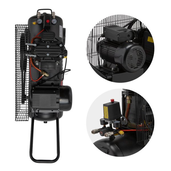 Компресор, 50 л, 1,8 кВт, 220 В, 10 атм, 250 л/хв INTERTOOL PT-0011