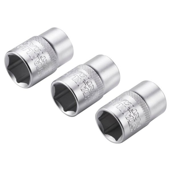 Набір торцевих головок 1/2 Maxi Drive, із шестигранним профілем, 3 шт: 17, 18, 19 мм. STANLEY FMMT17094-0