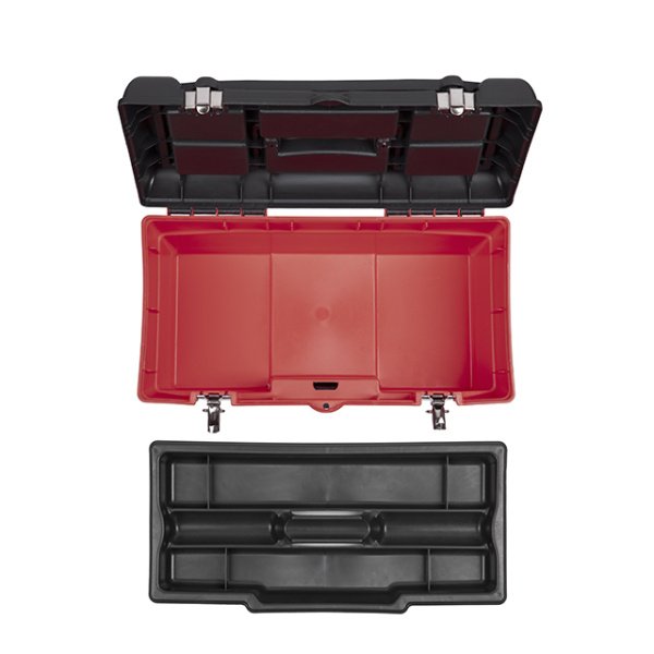 Ящик для інструментів з металевими замками, 19", 483*242*240 мм INTERTOOL BX-1119