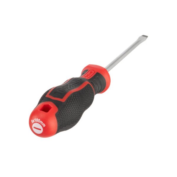 Викрутка шлицьова, SL5,0×100 мм, S2, STORM INTERTOOL VT-3406