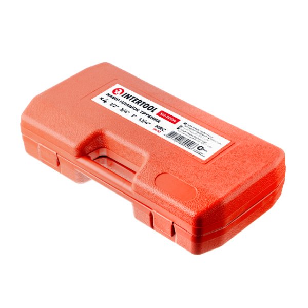 Набір плашок 4 шт для нарізання різьби 1/2"; 3/4"; 1"; 1 1/4" INTERTOOL SD-8004