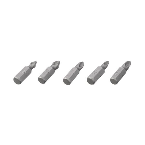 Комплект викруткових насадок PH1, PH2, PZ1, PZ2 1/4" * 25мм уп. 5од., S2, STORM INTERTOOL VT-0210