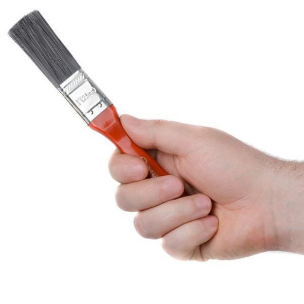 Пензель флейцева "Лакра", 25*13*54 мм, пластикова ручка INTERTOOL KT-1425