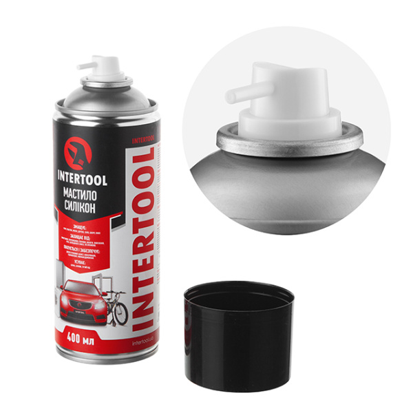 Мастило "Силікон", аерозоль 400 мл. INTERTOOL FS-6040