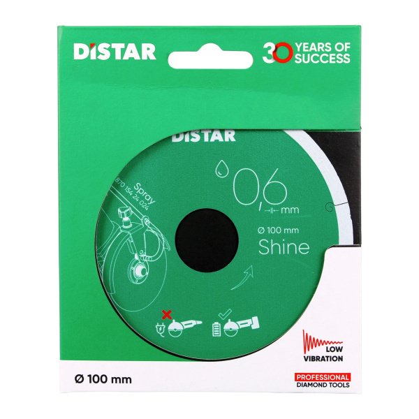 Круг алмазний вiдрiзний Distar 1A1R 101,6x0,6/0,5x5x22,23 Shine