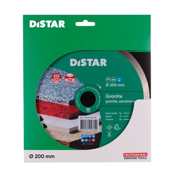 Круг алмазный отрезной 1A1R 200x1,6x10x25,4 Granite