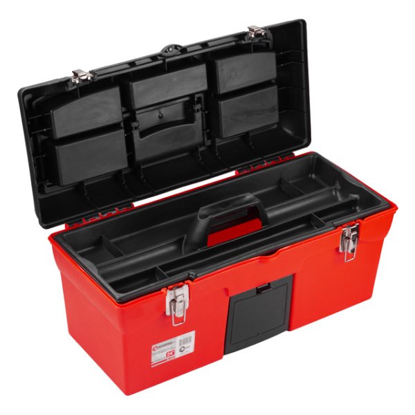 Ящик для інструментів, з металевими замками, 24", 610*255*251 мм INTERTOOL BX-1123