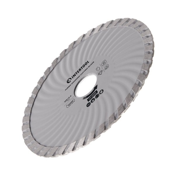Диск відрізний по каменю TURBO алмазний, 125мм, 16-18% INTERTOOL CT-2002