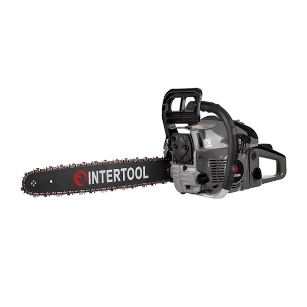 Бензопила ланцюгова, 2,4 кВт (3,3 к/с), 52 см³, шина 45 см, 3200 об/хв INTERTOOL DT-2208