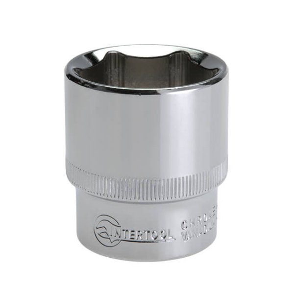 Головка шестигранна 1/2", 30*44 мм CrV INTERTOOL ET-0030
