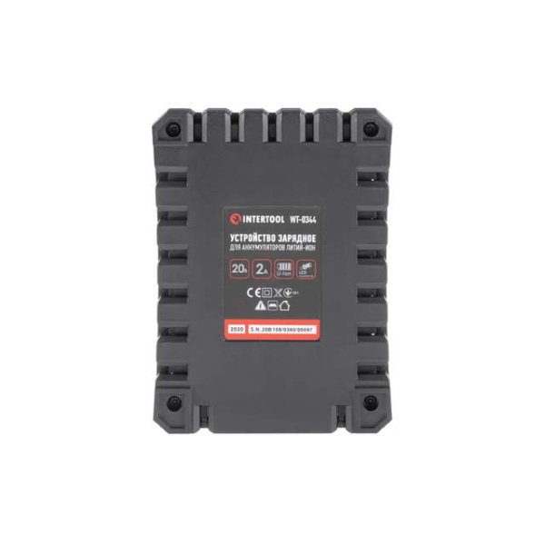 Пристрій зарядний для акумуляторів Li-ion 20 В, струм заряду 2,0 А INTERTOOL WT-0344