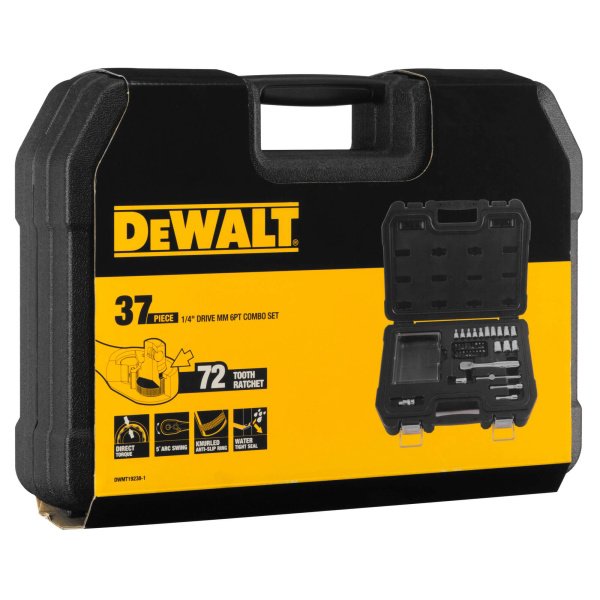 Набір головок та біт 1/4, 37 предметів DeWALT DWMT19238-1