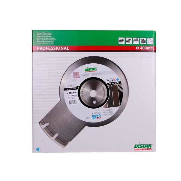 Круг алмазный отрезной 1A1RSS/C1N-W 400x3,5/2,5x25,4-11,5-24-ARP 40x3,5x6+3 R195 Bestseller Abrasive