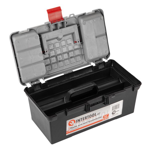 Ящик для  інструментів 16" 396 X 216 X 164 мм INTERTOOL BX-0016