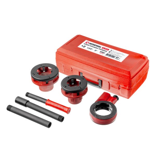 Набір плашок трубних 2шт для нарізки різьблення INTERTOOL SD-8002