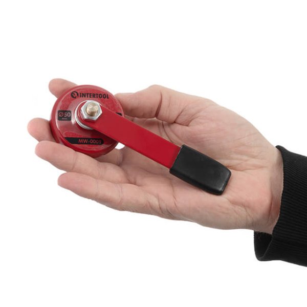 Контакт магнітний з рукояткою, Ø 50 мм, 300 А INTERTOOL MW-0009