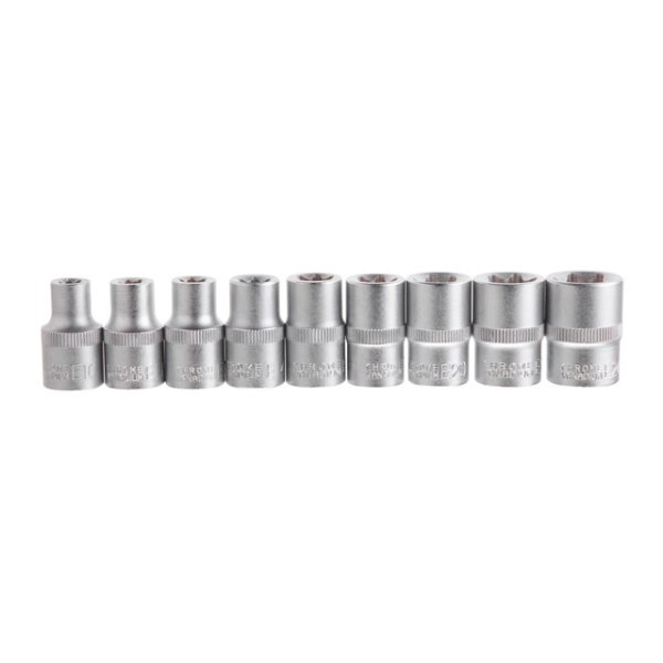 Набір голівок TORX 9 шт, E10-E24, 1/2" INTERTOOL ET-6014