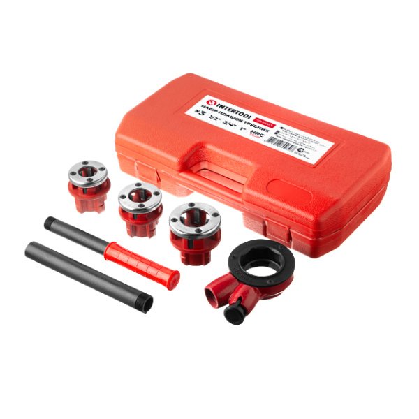 Набір плашок трубних 3 шт, для нарізання різьби: 1/2", 3/4", 1" INTERTOOL SD-8003