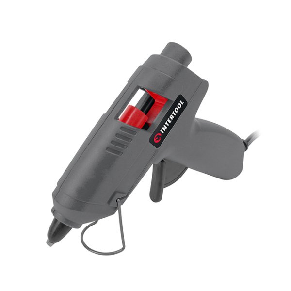 Пістолет клейовий 10 Вт, під стрижні 7-8 мм, 6-10 г/хв INTERTOOL RT-1009