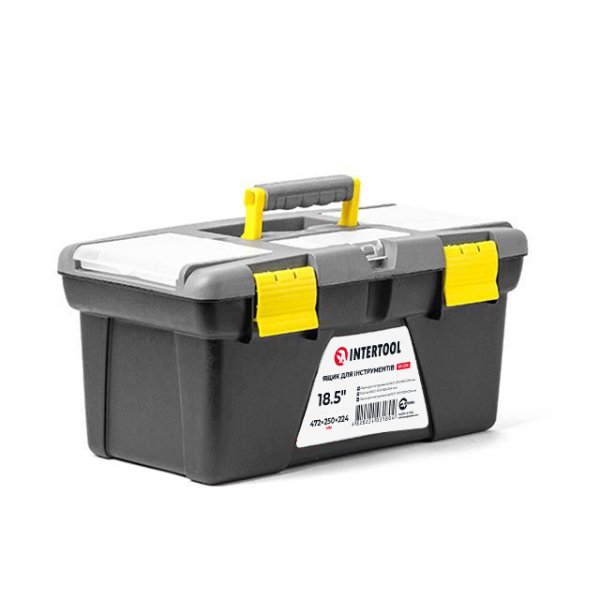 Ящик для інструменту 18.5" 472*250*224 мм INTERTOOL BX-0318