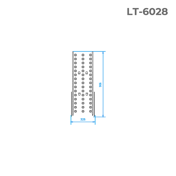 Робоча платформа до драбини LT-0028 INTERTOOL LT-6028