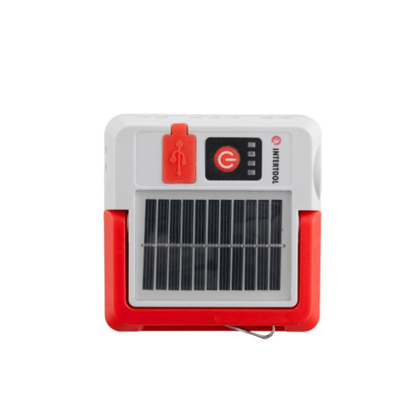 Ліхтар кемпінговий, 1 LED + 28 SMD, 300 лм, сонячна панель, PowerBank INTERTOOL LB-0216