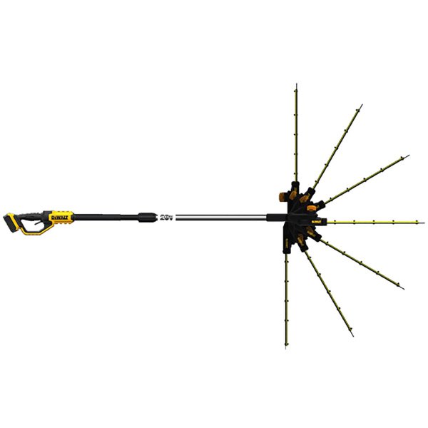 Кущоріз акумуляторний щітковий зі штангою DeWALT DCMPH566N