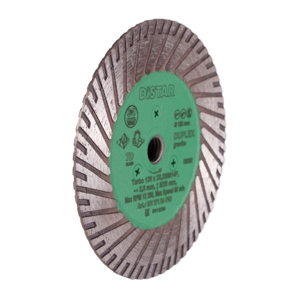 Круг алмазный отрезной Turbo 125x2,8x8/25x22,23/M14F Duplex