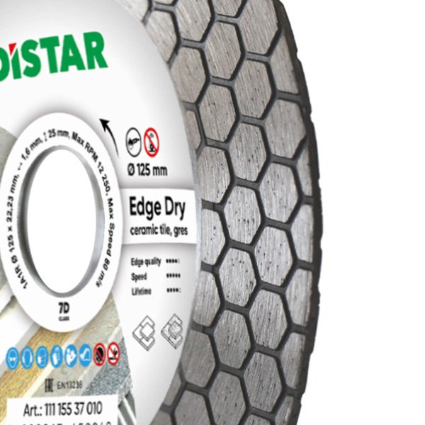 Круг алмазный отрезной 1A1R 125x1,6/1,2x25x22,23 Edge Dry