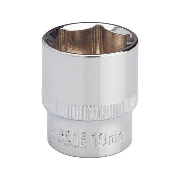 Головка шестигранна 3/8", 19×20 мм, Cr-V, STORM INTERTOOL ET-0419