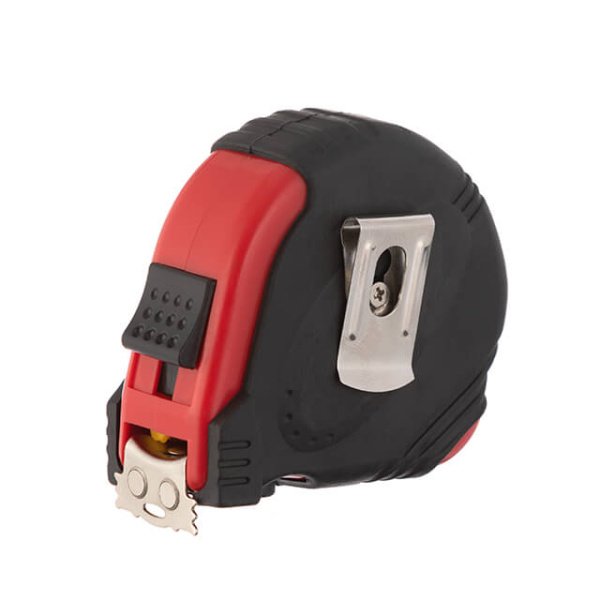 Рулетка з металевим полотном, 5 м, 19 мм, 3 стопори полотна INTERTOOL MT-0105