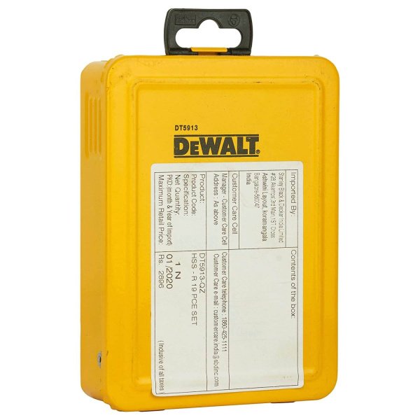 Набір свердел по металу DeWALT DT5913
