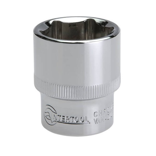 Головка шестигранна 1/2", 25*38 мм, Cr-V INTERTOOL ET-0025