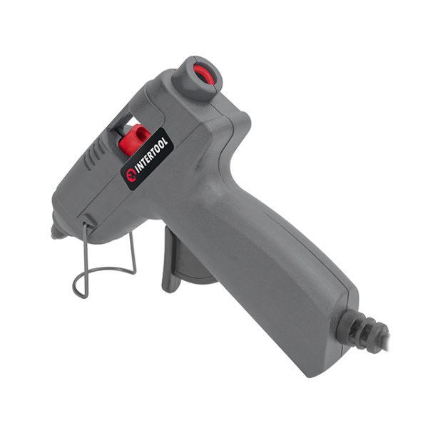 Пістолет клейовий 10 Вт, під стрижні 7-8 мм, 6-10 г/хв INTERTOOL RT-1009