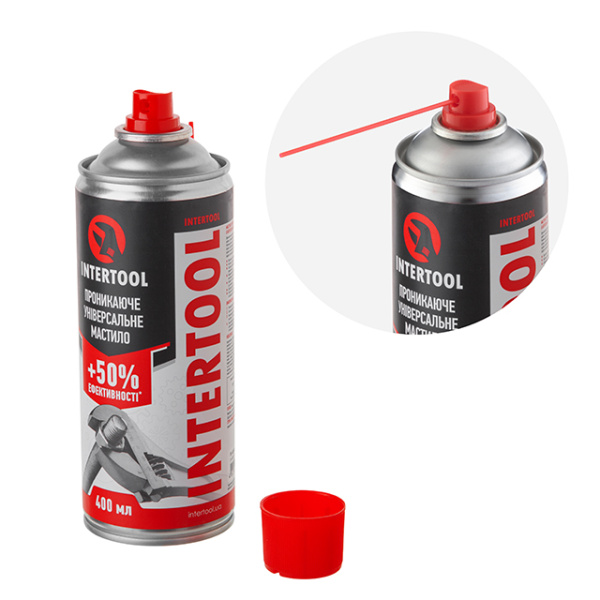 Мастило проникаюче універсальне, аерозоль 400 мл. INTERTOOL FS-4040