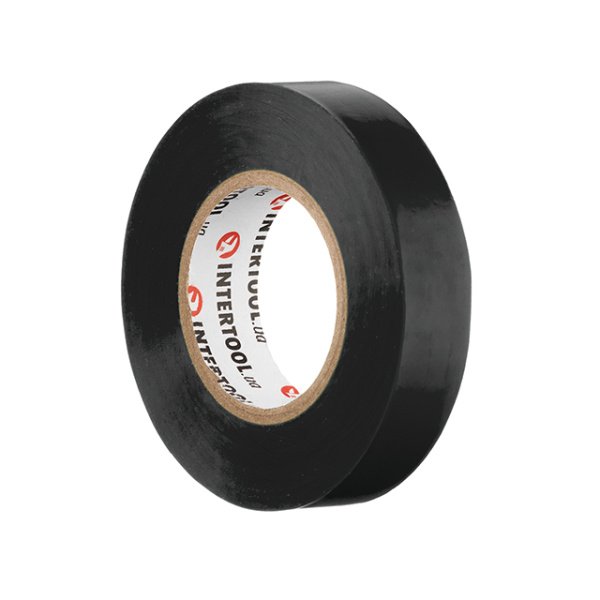 Стрічка ізоляційна 0.15мм*17мм*20м чорна INTERTOOL IT-0021