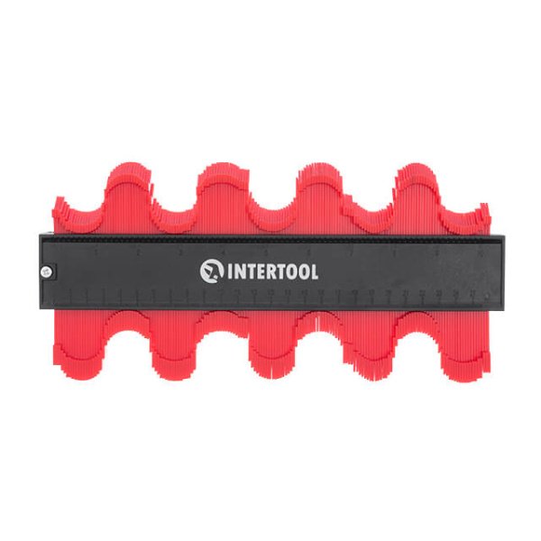 Шаблон для копіювання контуру, 250 мм, ABS, з фіксатором INTERTOOL MT-0025