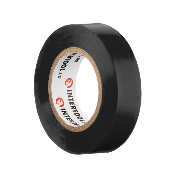 Стрічка ізоляційна 0.15mm * 17mm * 15m чорна INTERTOOL IT-0016
