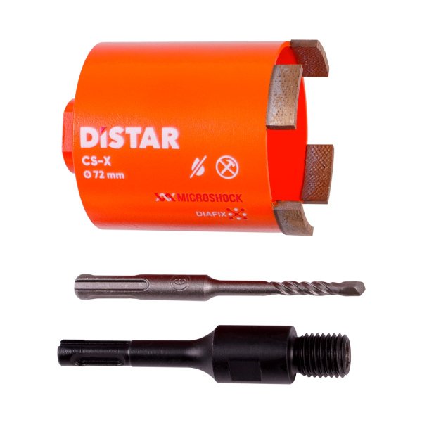 Свердло алмазне Distar DDS-W 072x70-4xSDS+ DLD 072 CS-X