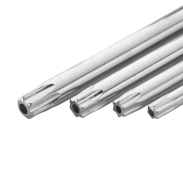 Набір ключів Г-подібних TORX подовжених, з отвором, 9 шт., Т10-Т50, Cr-V INTERTOOL HT-0606