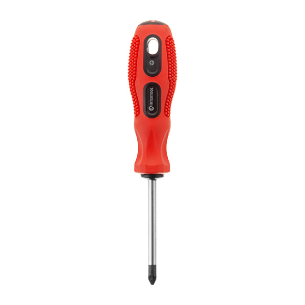 Викрутка хрестова, PZ2×75 мм, Cr-V INTERTOOL VT-3158