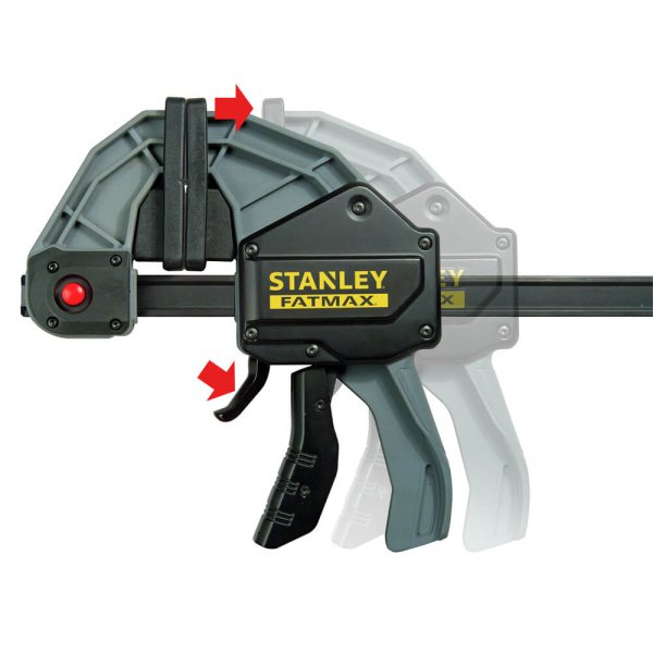 Струбцина FatMax XL триггерная з максимальним зусиллям стиснення 270 кг STANLEY FMHT0-83239