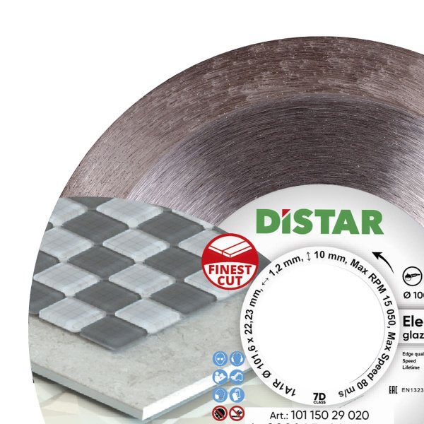 Круг алмазный отрезной 1A1R 101,6x1,2/0,8x10x22,23 Elegant