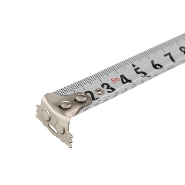 Рулетка з металевим полотном, 5 м, 19 мм, 3 стопори полотна INTERTOOL MT-0105