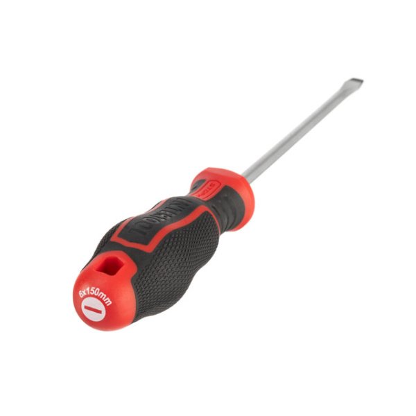 Викрутка шлицьова, SL6,0×150 мм, S2, STORM INTERTOOL VT-3411