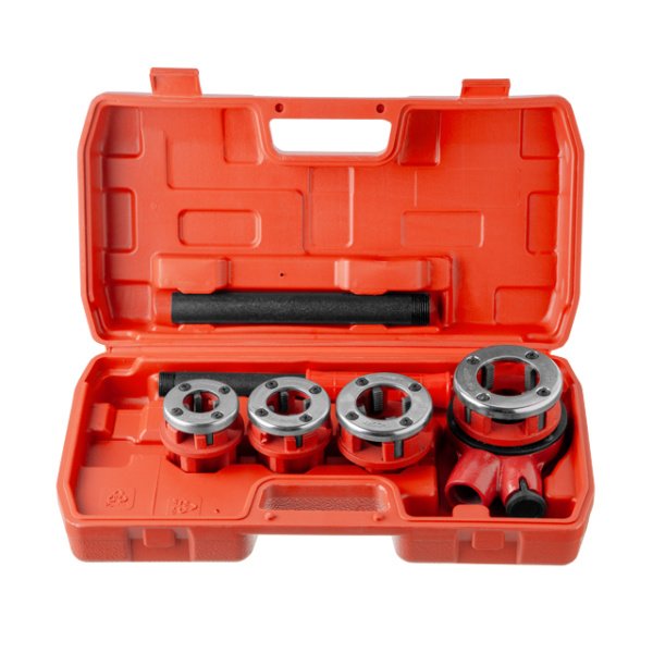 Набір плашок 4 шт для нарізання різьби 1/2"; 3/4"; 1"; 1 1/4" INTERTOOL SD-8004